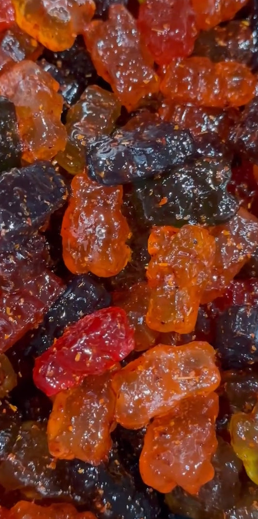 Gummy Bears with Chamoy